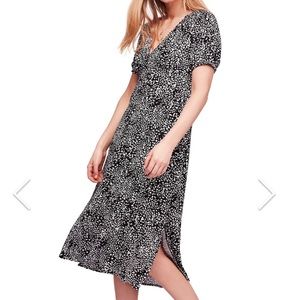 Free People White/Black Looking for Love Dress 6
